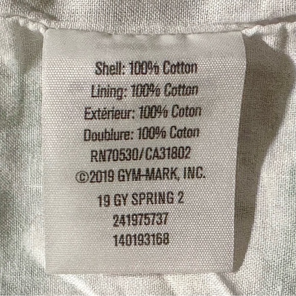 GYMBOREE Daisy Cotton Dress Green Yellow White Lined Floral Peasant Girl S 5-6 - Picture 11 of 13